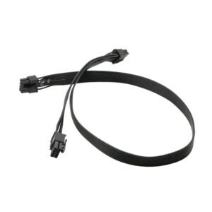 PARUHT 8 Pin Male to Dual PCIe 2X 8 Pin (6+2) Male Power Cable 60CM+20CM for Corsair Modular Power Supply