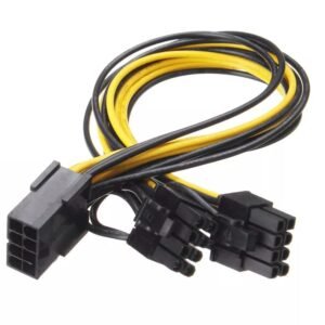 Paruht ® 8 Pin to Dual PCIe 8 Pin (6+2) Graphics Card PCI Express Power Adapter GPU VGA Y-Splitter Extension Cable Mining Video Card Power Cable