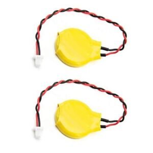 Paruht 2pcs CR2032 3V PLC BIOS CMOS Notebook Laptop Lithium Mother Board Battery 2 Pin Connector