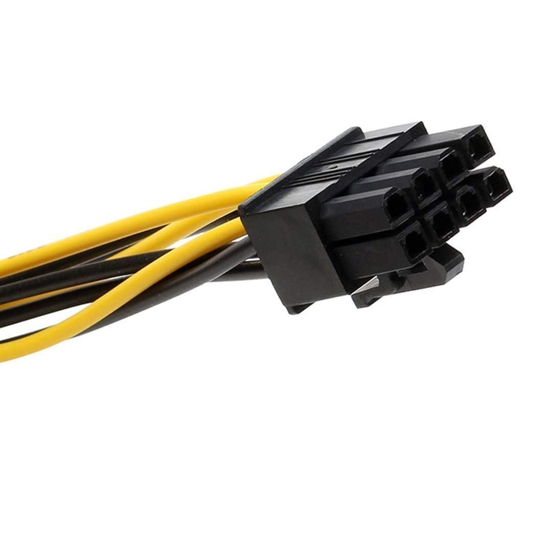 Paruht 8 Pin PCI Express to Dual 4 Pin LP4 Molex Y Power Cable - Image 8