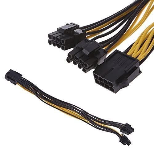 Paruht ® 8 Pin to Dual PCIe 8 Pin (6+2) Graphics Card PCI Express Power Adapter GPU VGA Y-Splitter Extension Cable Mining Video Card Power Cable - Image 3