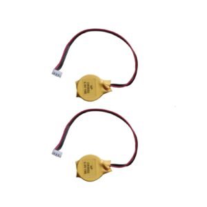 Paruht (2pcs) Notebook BIOS CMOS Laptop Motherboard PC PLC 3V CR2032 Lithium Mother Board Battery 3 Wires 3 Pin Cable Connector