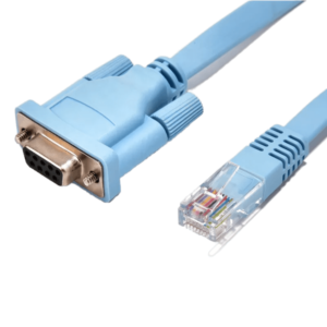 Paruht 9 Pin Db9 Female To Rj45 Male Lan Female Rollover Serial Port Ethernet Console Cable For Computers, Laptops, Tv Box, Routers, Modem