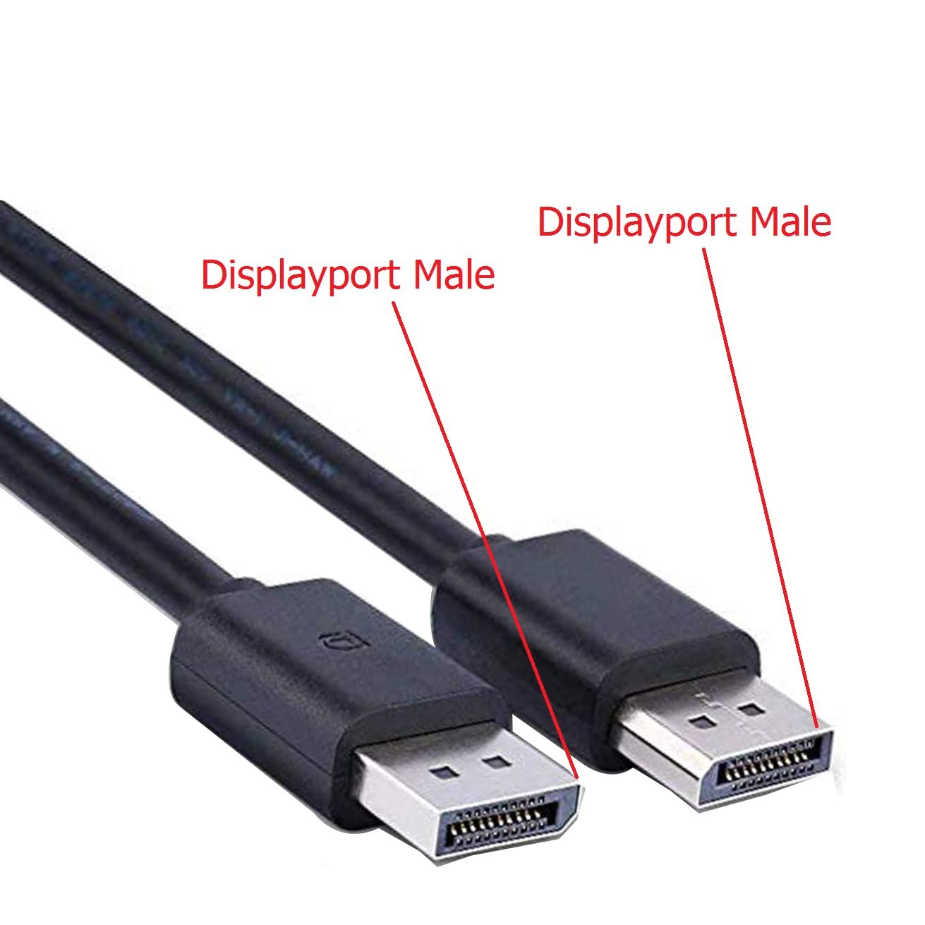 PARUHT DisplayPort DP to DP DisplayPort Cable, DP to DP Male to Male Cable Cord for PC, Laptop, TV & Gaming Monitor - 4K@30Hz Resolution Ready (1.8 meters, 180 cms) - Image 3