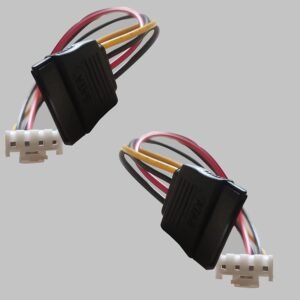 Paruht 2pcs DVR HDD Power Cable 4pin Mini Power Cable/Adapter to Power one 15 pin SATA HDD and peripherals