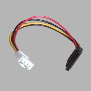PARUHT 1pc DVR HDD Power Cable 4pin Mini Power Cable/Adapter to Power one 15 pin SATA HDD and peripherals