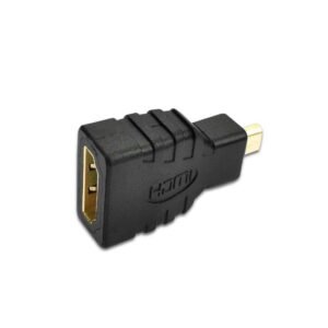 PARUHT Micro HDMI Adapter (Not for Mobile Micro-USB), HDMI Female (Type-A) to Micro HDMI Male (Type-D) for Raspberry pi 4 Gold Plated Connector Converter Adapter