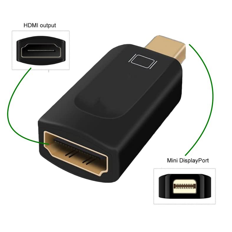 PARUHT Mini DP Thunderbolt Mini Display Port Male to HDMI Female Adapter Converter (Mini DP to HDMI) - Image 6