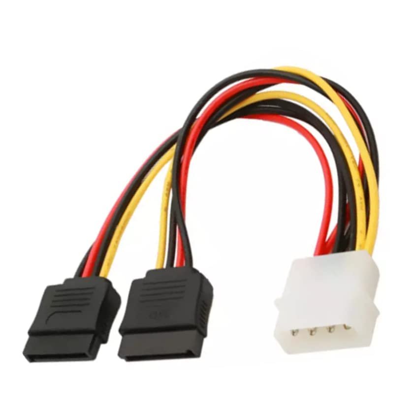 PARUHT 4 Pin Molex to Dual SATA Power Y Cable Adapter - Image 3