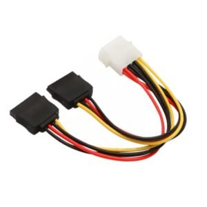 PARUHT 4 Pin Molex to Dual SATA Power Y Cable Adapter
