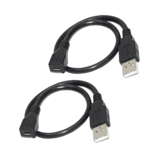 PARUHT ||2 pcs|| Micro USB Female to USB Male Cable OTG