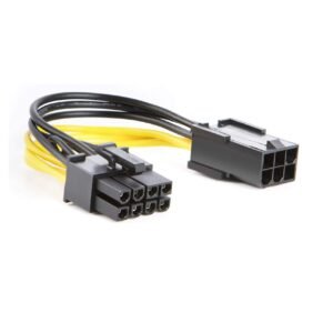 Paruht® 6-Pin to 8-Pin Pcie Adapter Cable, 6-pin to 8-pin PCIe Express Power Adapter Cable Suitable for Connecting PCI-X Card from ATI and NVIDIA for Video Card