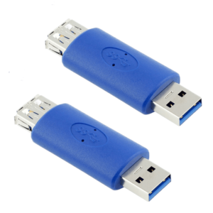 PARUHT 2Pcs USB 3.0 Female to USB 3.0 Female Adapter Type A Extension Connector Coupler