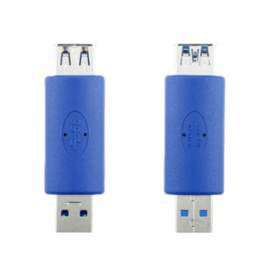 PARUHT 2Pcs USB 3.0 Female to USB 3.0 Female Adapter Type A Extension Connector Coupler