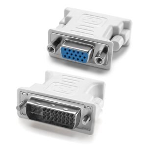PARUHT DVI-I 24+5 Male to VGA HD15 Female Adapter