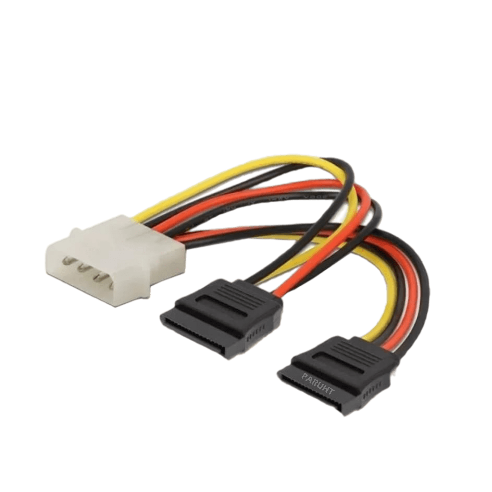 PARUHT Cable Combo, 4 Pin Molex to 2X Sata Power Y PLUS SATA III Data Cable with Locking Latch - Image 5