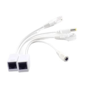 PARUHT Passive PoE Injector and Splitter Pair, White