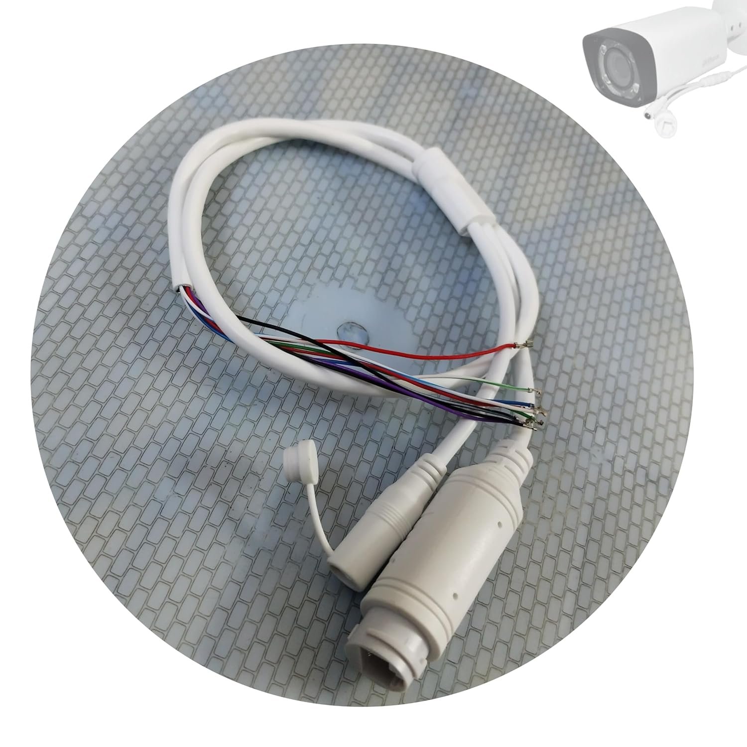PARUHT IP Camera Cable Module Video Power Cable for POE RJ45 CCTV, White IPCW - Image 3