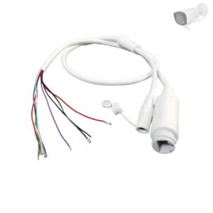 PARUHT IP Camera Cable Module Video Power Cable for POE RJ45 CCTV, White IPCW